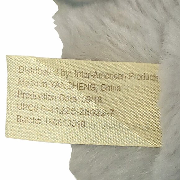 2018 Inter American Products Gray Bunny Rabbit Plush Stuffed Animal Toy 13" - Picture 6 of 6